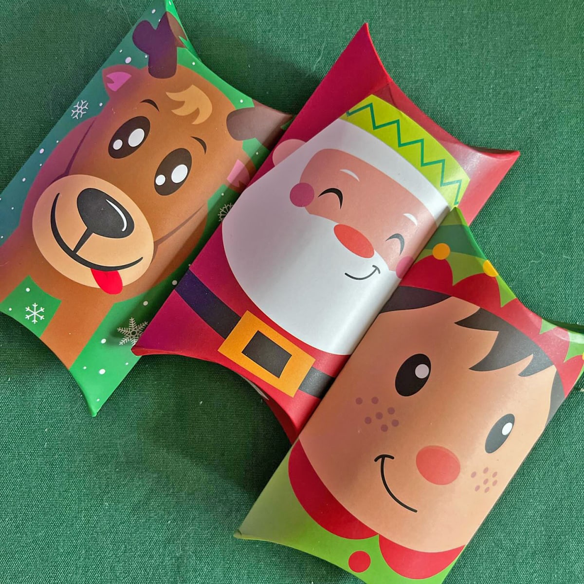 Set Cajas Dulces Navidad 11,5x6,5x2,5 cm. - 6 Unidades2
