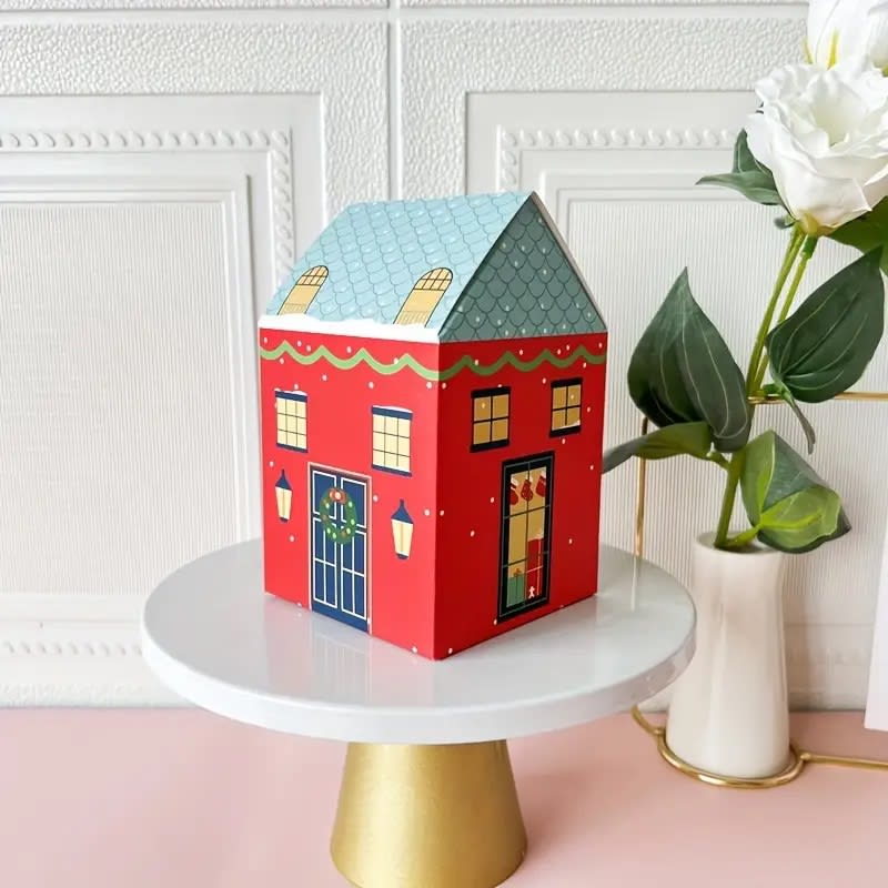 Set Cajas Casa Navidad N°6 14x8,5x8,5 cm. 4 Unidades2