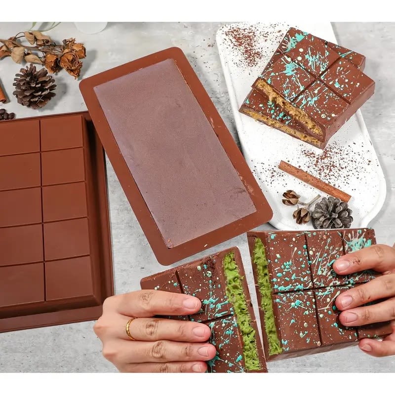 Molde Chocolate Dubai Barra Silicona3