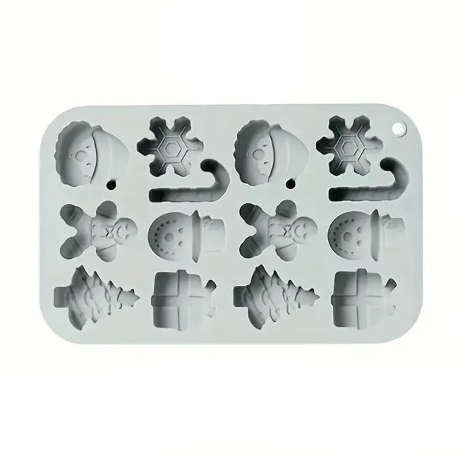 Molde Silicona 14 Figuras de Navidad2