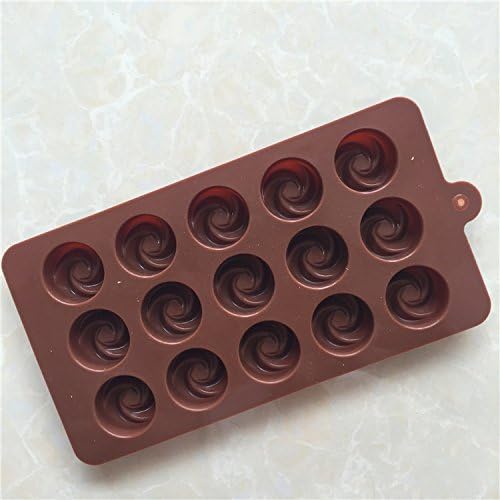 Molde Chocolate Rosa Remolino Silicona7