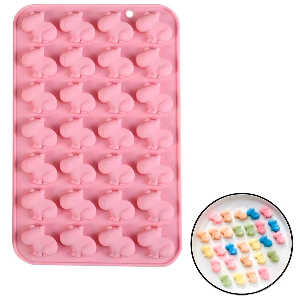 Molde Mini Capibaras 28 Cavidades Silicona 0