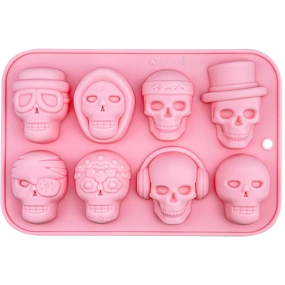 Molde Silicona 8 Calaveras3