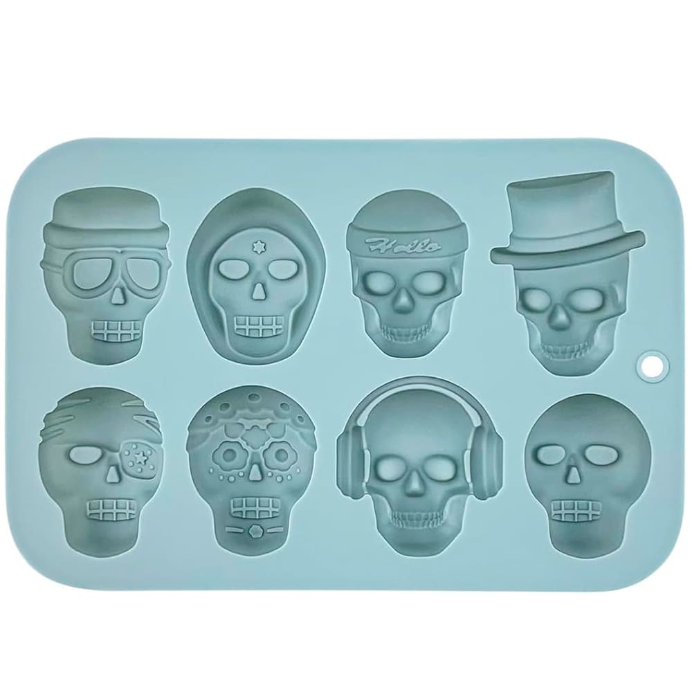 Molde Silicona 8 Calaveras2