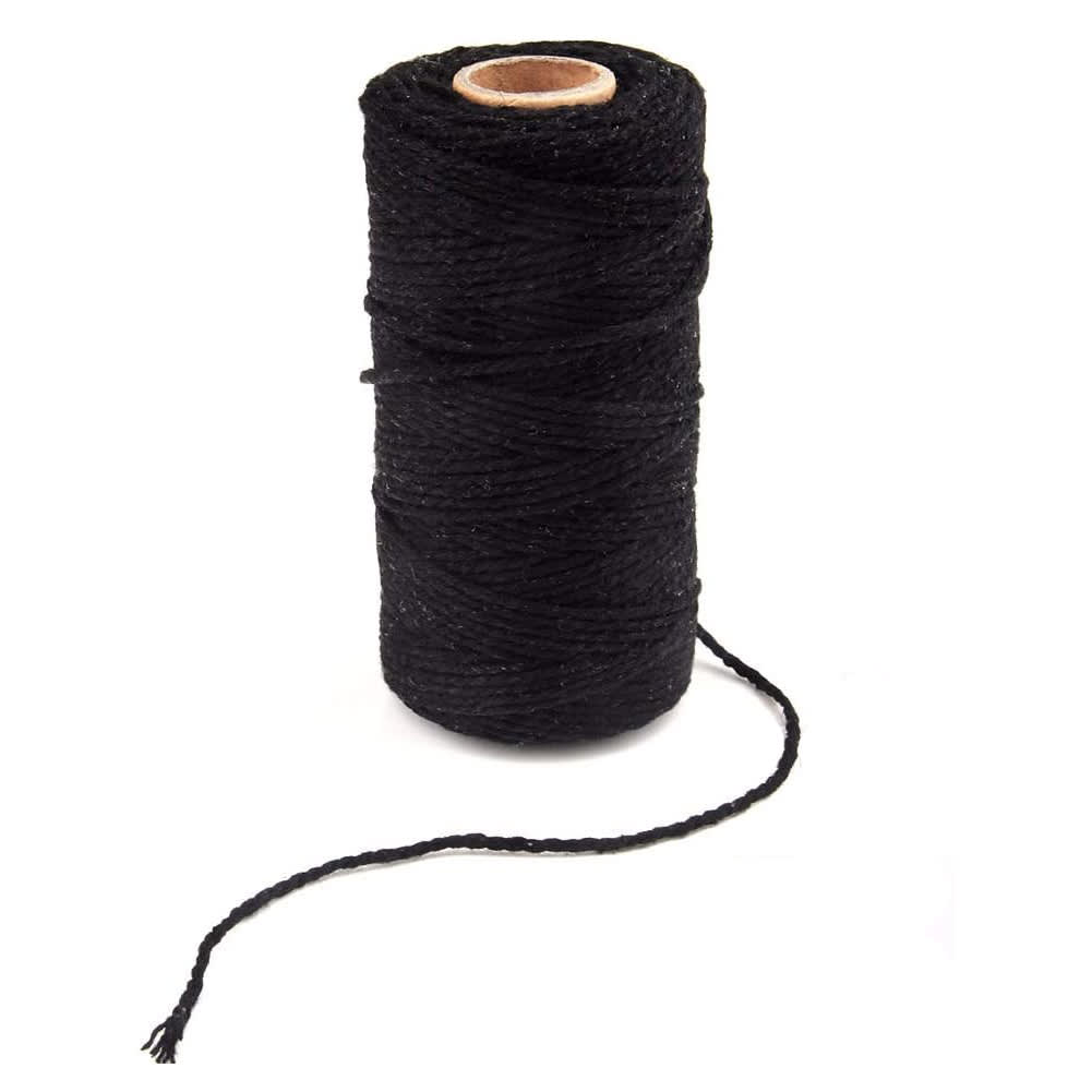 Cordón de Algodón Negro 100 mts.1