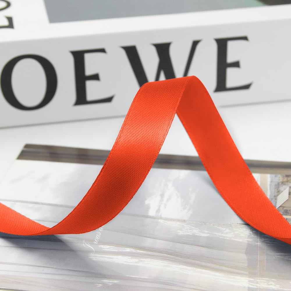 Cinta de Tela para Lazo Liso Rojo 5 mts.1