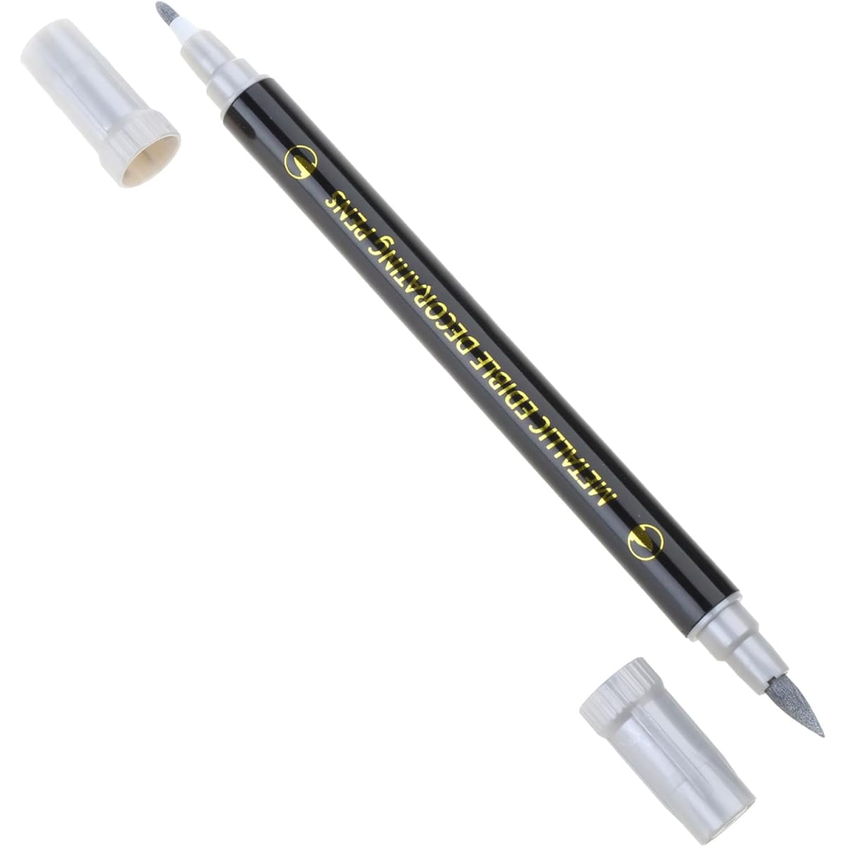 Marcador Metalizado Doble Punta Plata 0