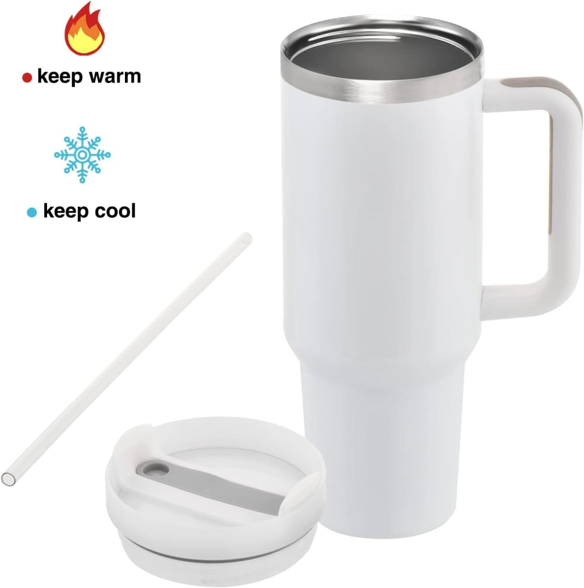 Vaso Térmico Con Bombilla para Sublimar 1,2l 40oz Acero Inox.10