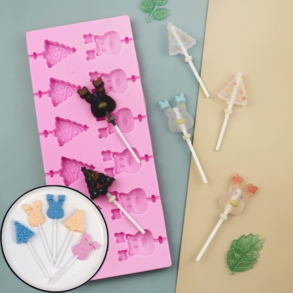 Molde Silicona Paletas Pino y Reno2