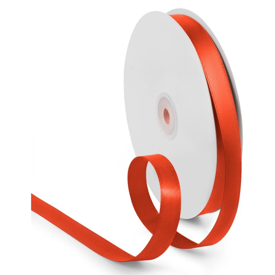 Cinta de Tela para Lazo Liso Rojo 5 mts.2