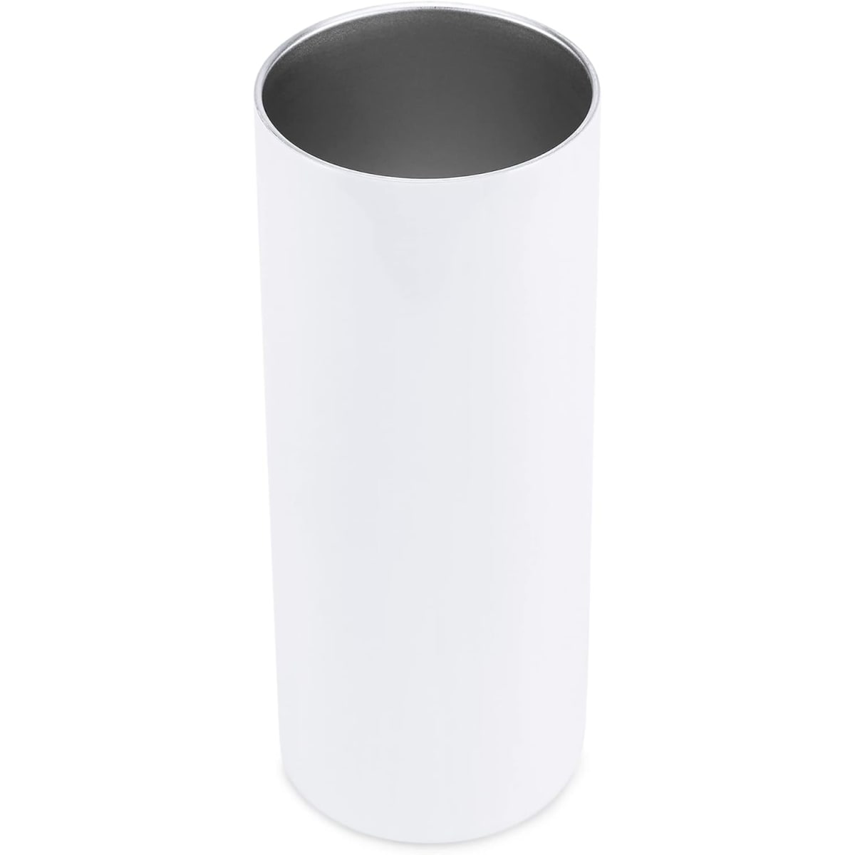 Vaso Térmico Recto con Bombilla Y Cepillo para Sublimar 600ml 20oz Blanco7