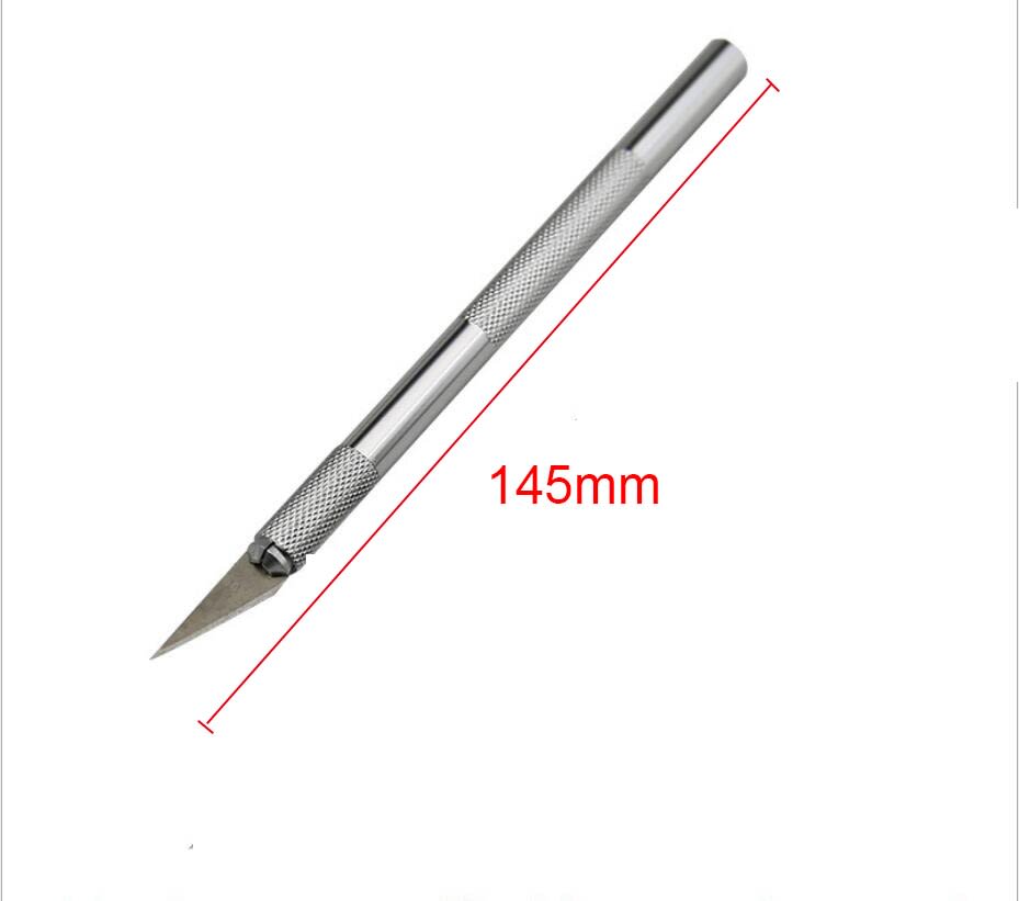Cutter Bisturí Cuchilla de Presición + 5 Cuchillas Aluminio8