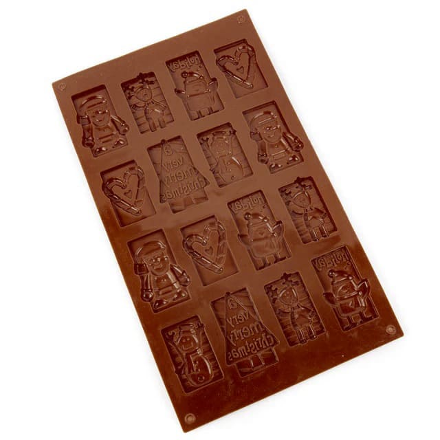 Molde Tabletas Navidad 16 Cavidades Silicona5
