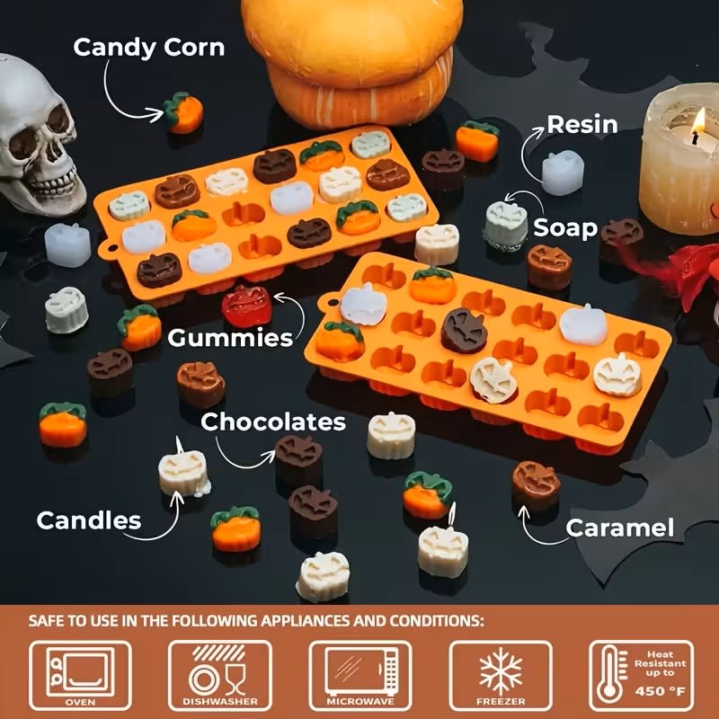 Molde Calabazas 18 Cavidades Silicona3