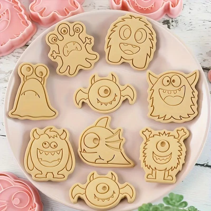 Set Cortador Marcador Monstruos 8 Diseños3