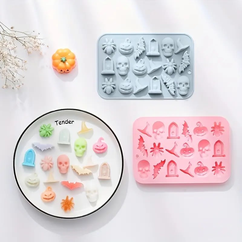 Molde Chocolate Mix Halloween N°2 Silicona7