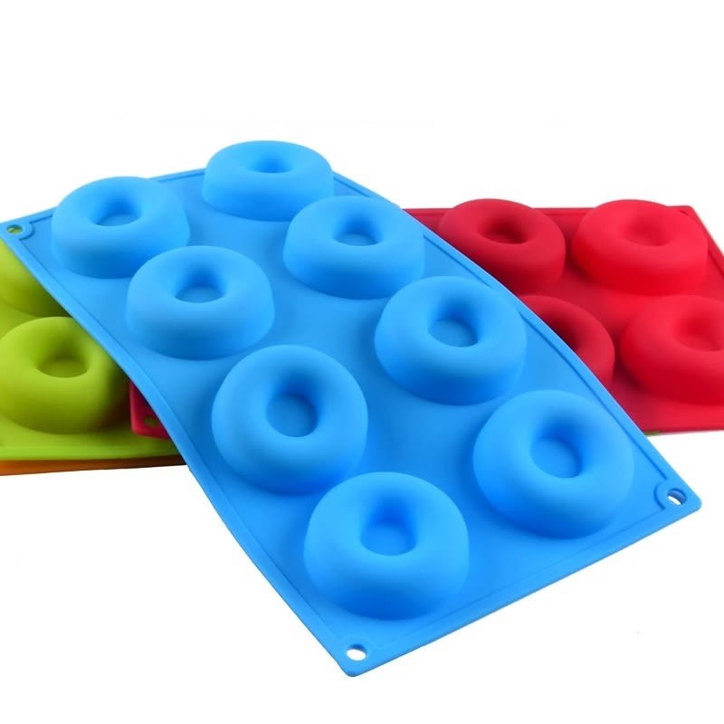 Molde para 8 Donuts Medianas Silicona2