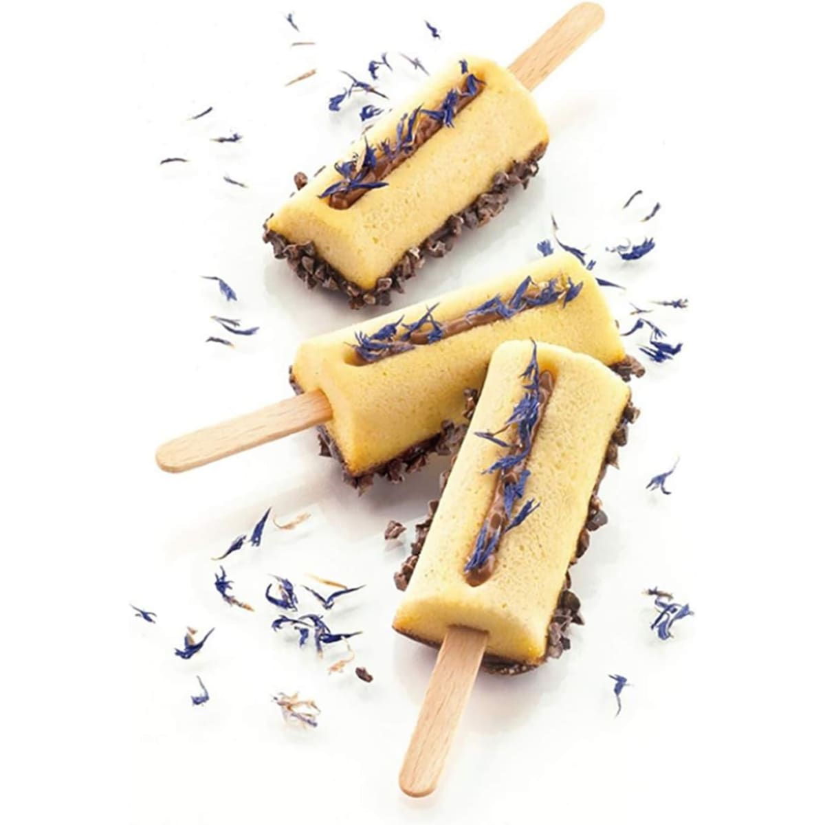 Molde Helado Cakesicles Rectangular Liso Silicona5