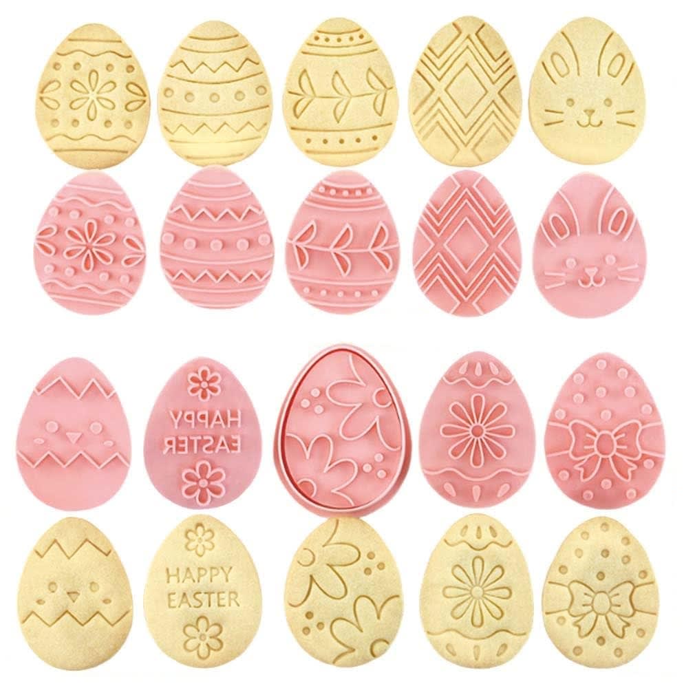 Set Cortador Marcador Huevos N°1 - 10 Piezas Plástico 0