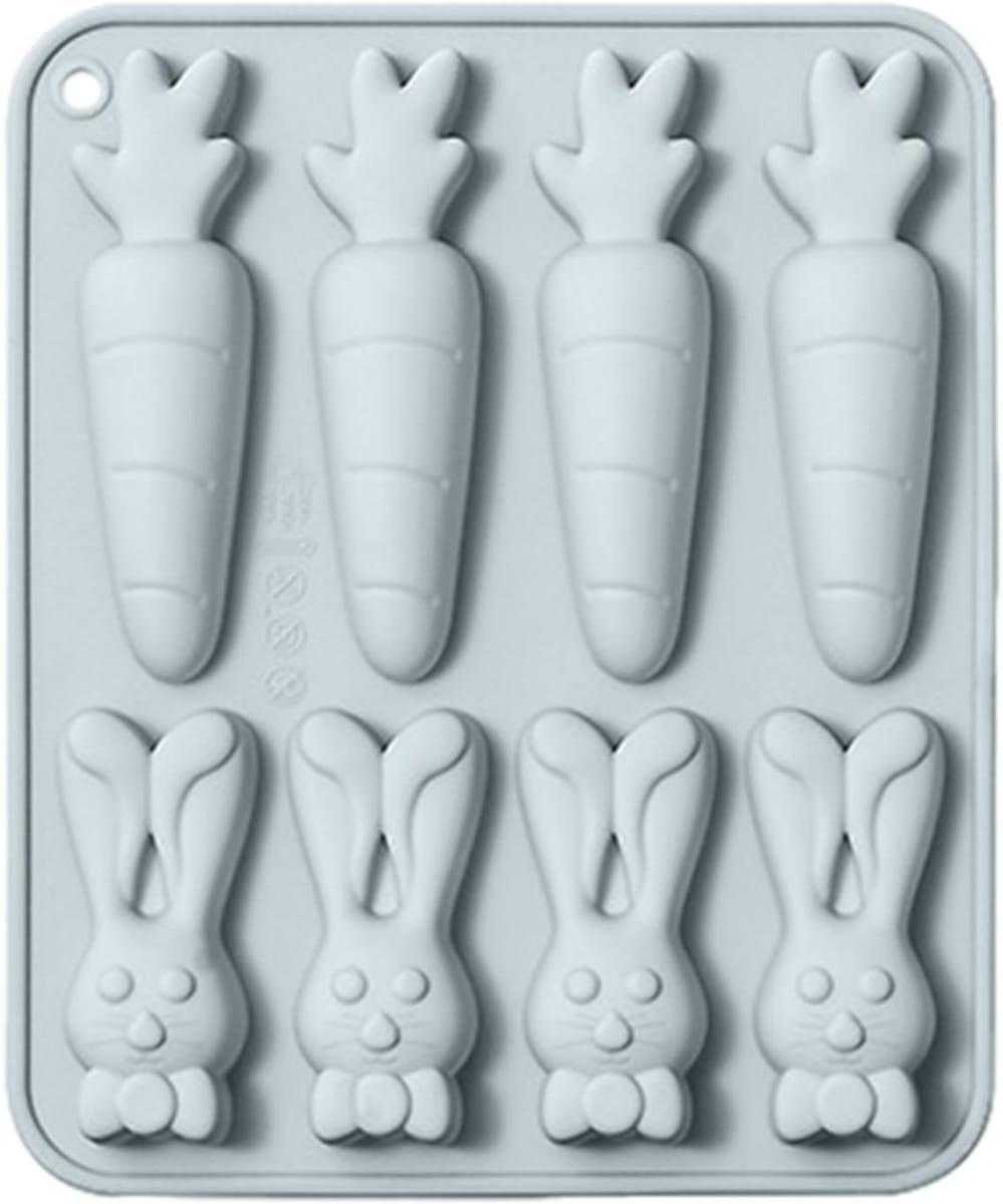 Molde Zanahorias y Conejos 8 Cavidades Silicona9