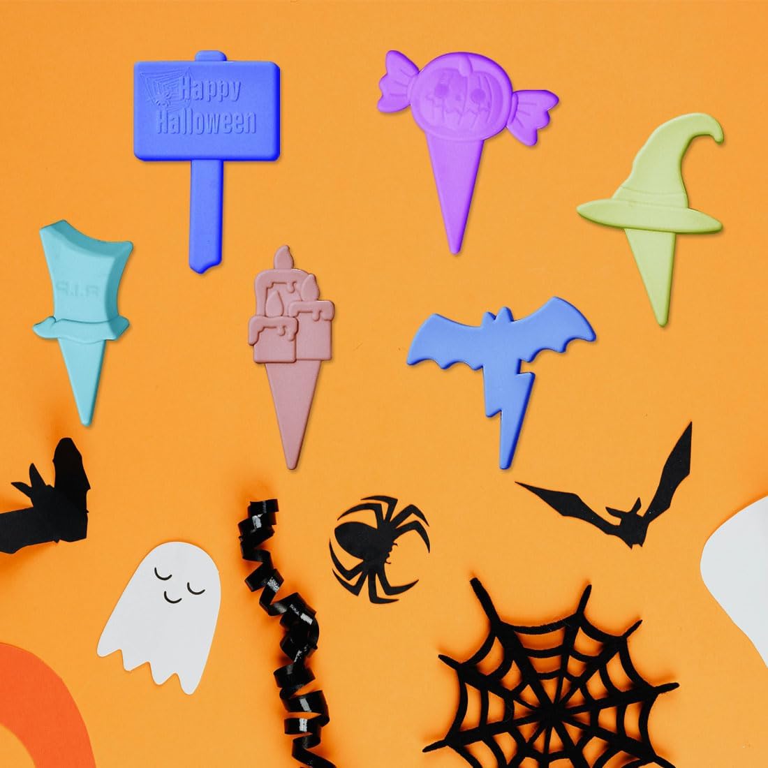 Molde Estacas de Halloween Silicona5