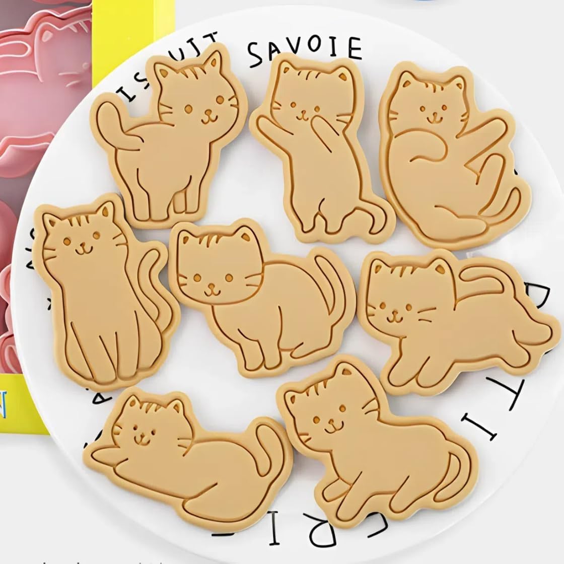 Set Cortador Marcador Gatos N°2 - 8 Diseños3