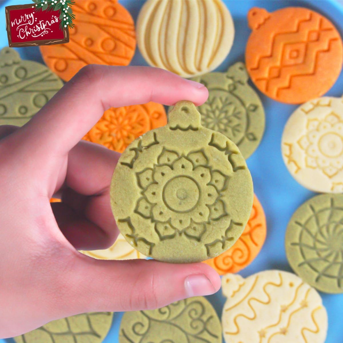 Set Cortador Marcador Bolas Navideñas - 10 Diseños5