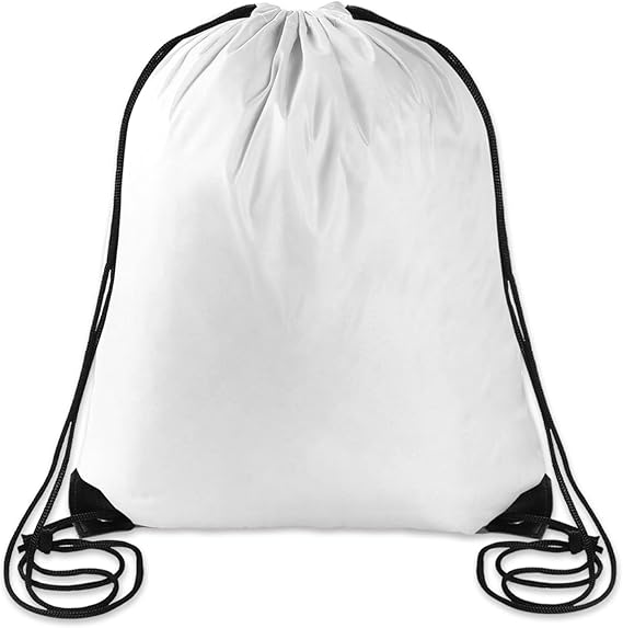 Morral Mochila Bolsa Tela Sublimar 32x42 cm. Blanco3