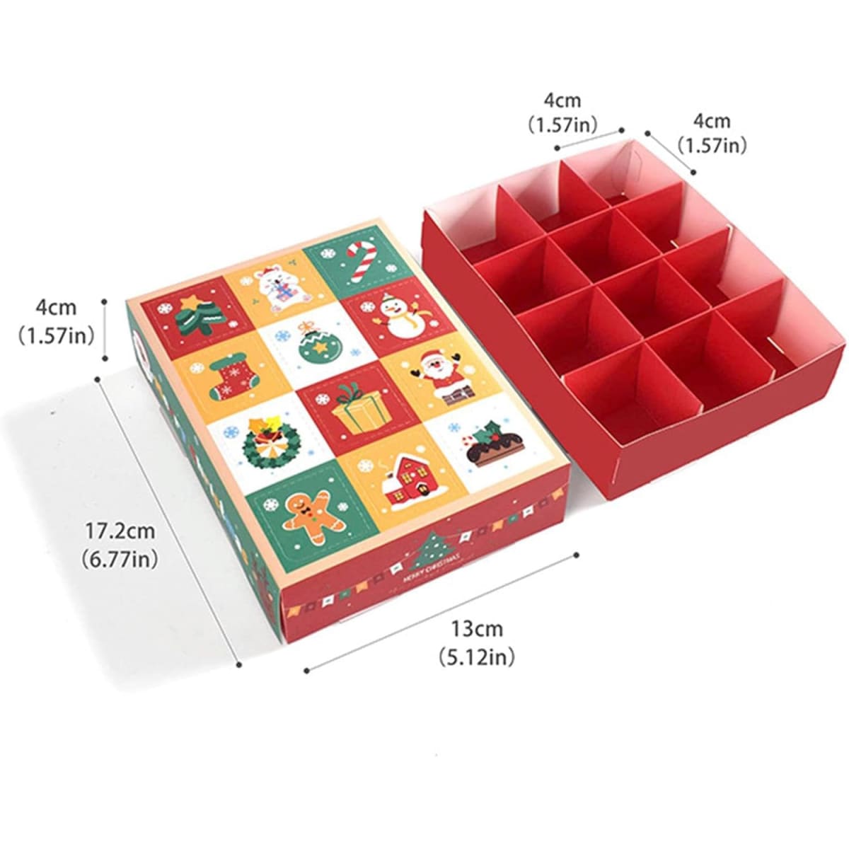 Set Cajas Calendario de Adviento 12 Días 5 Unidades5