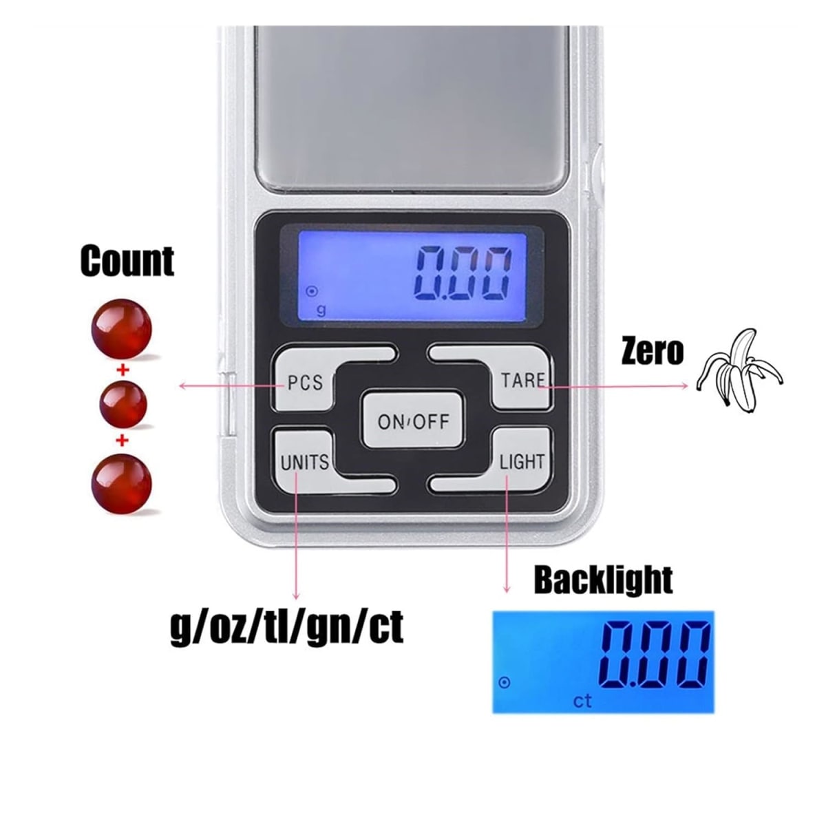 Pesa Gramera Digital Precisión MH-5004