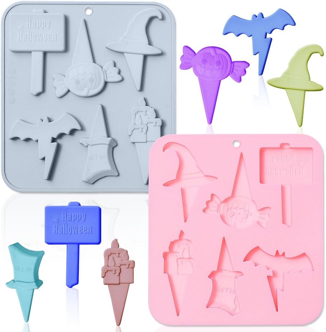 Molde Estacas de Halloween Silicona 0