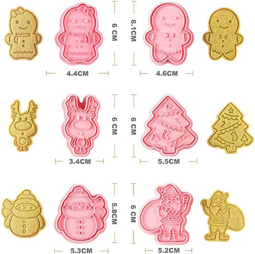 Set Cortador Marcador Navidad N°5 - 6 Diseños7