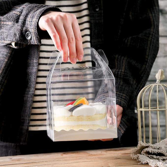 Caja Transparente con Asa 19,5x19,5*18 cm.10