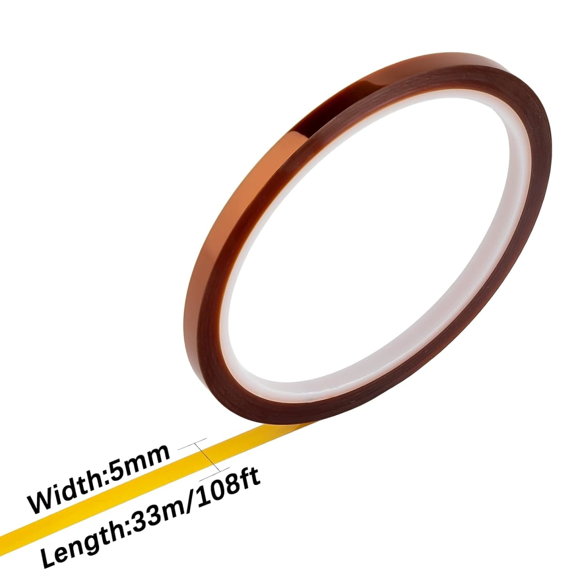 Cinta Térmica para Sublimación Café 5 mm. x 33 metros8