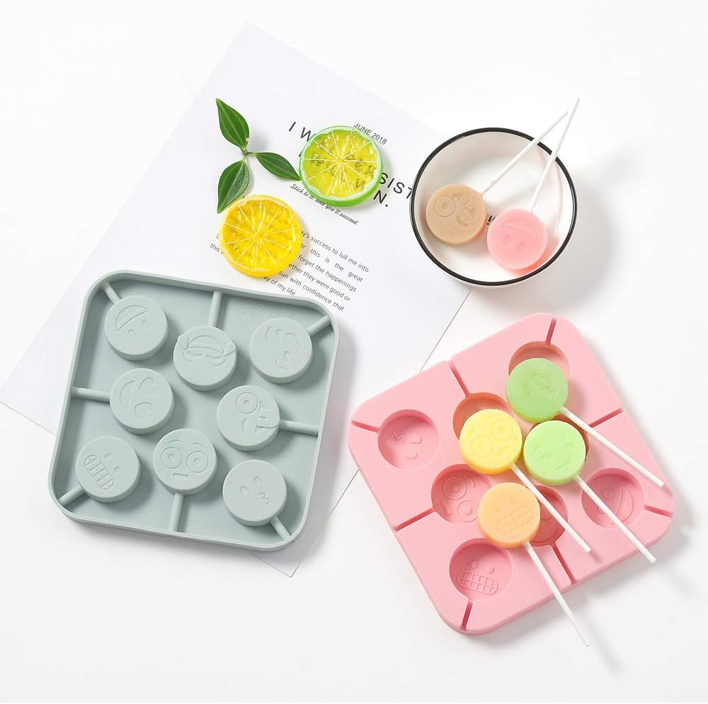 Molde Silicona Paletas Smiley Emoji5