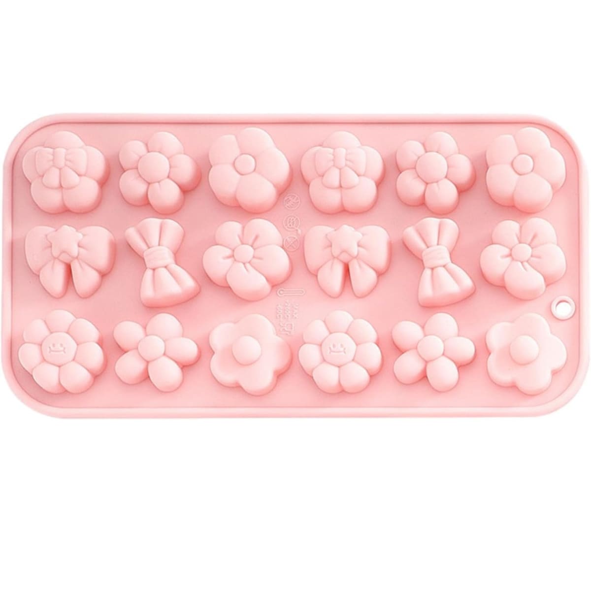 Molde Flores y Moños Silicona3