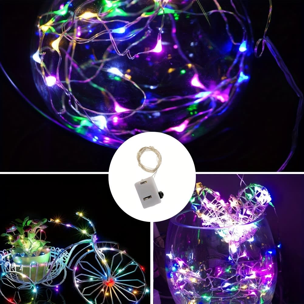 Guirnalda Luces Hada Multicolor 10 Led - 1 Metro - 10 Unidades3