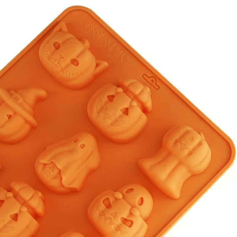 Molde Funny Calabazas 12 Cavidades Silicona4
