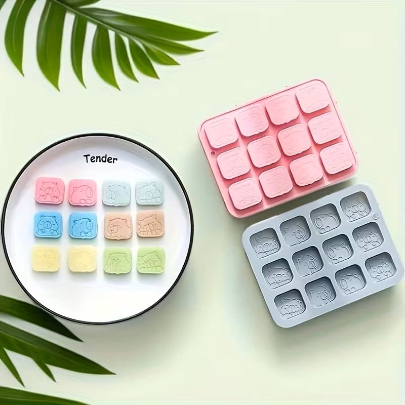 Molde Capibaras Bloques 12 Cavidades Silicona6