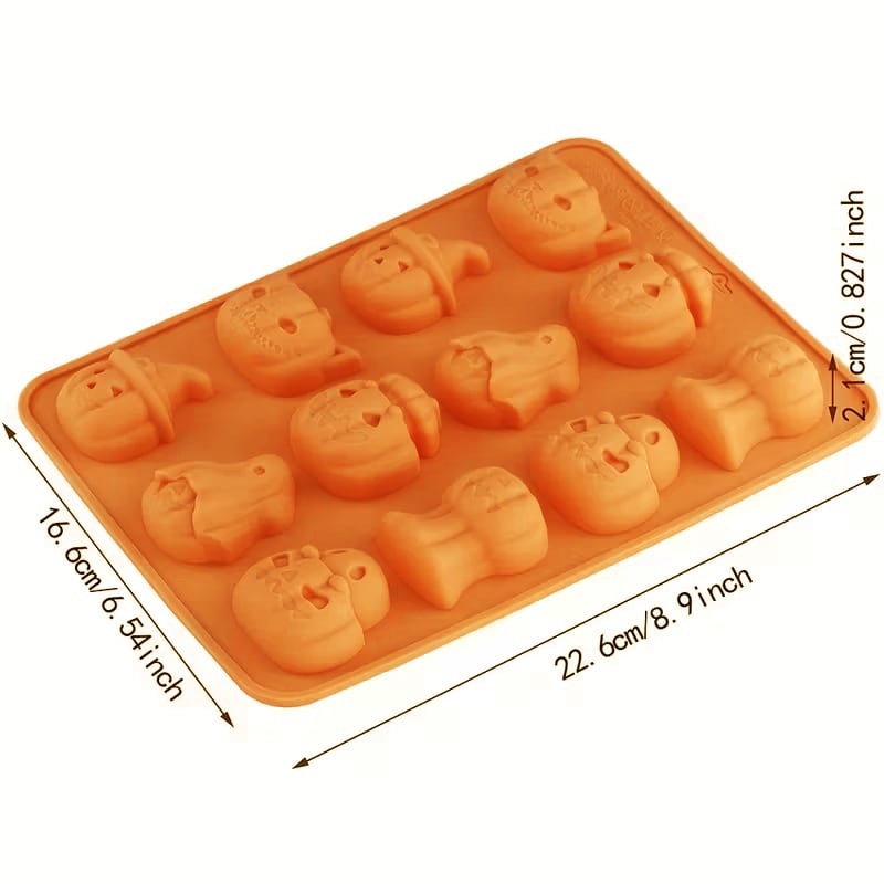 Molde Funny Calabazas 12 Cavidades Silicona6