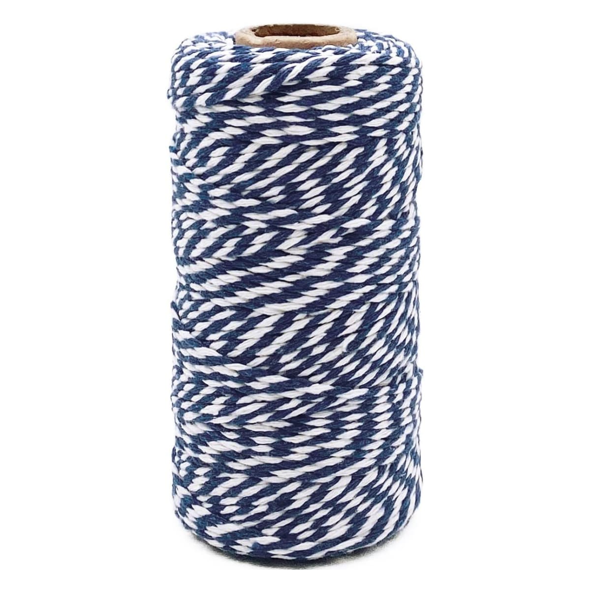 Cordón de Algodón Azul-Blanco 100 mts.2