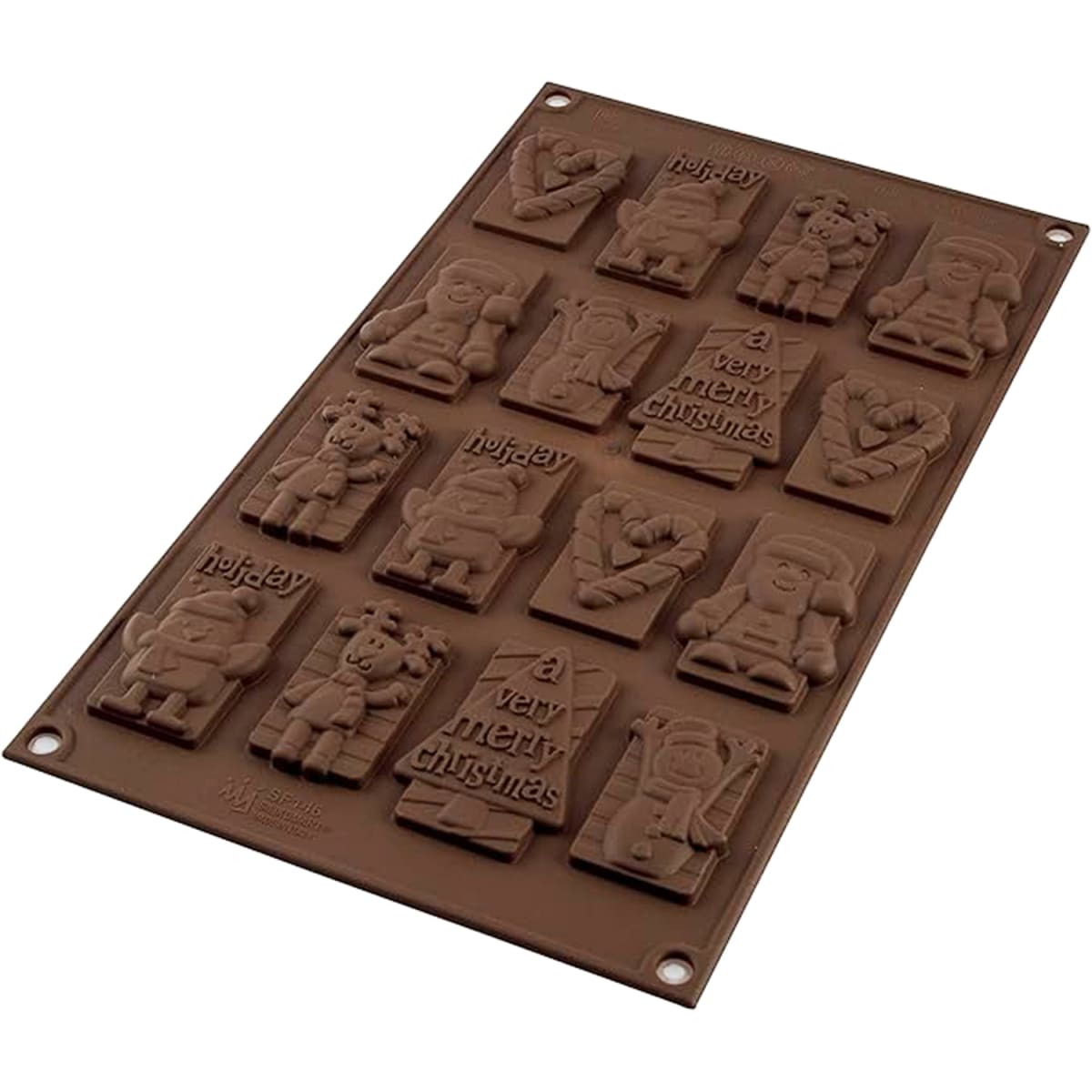 Molde Tabletas Navidad 16 Cavidades Silicona6