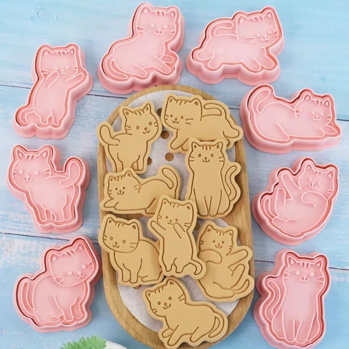 Set Cortador Marcador Gatos N°2 - 8 Diseños2