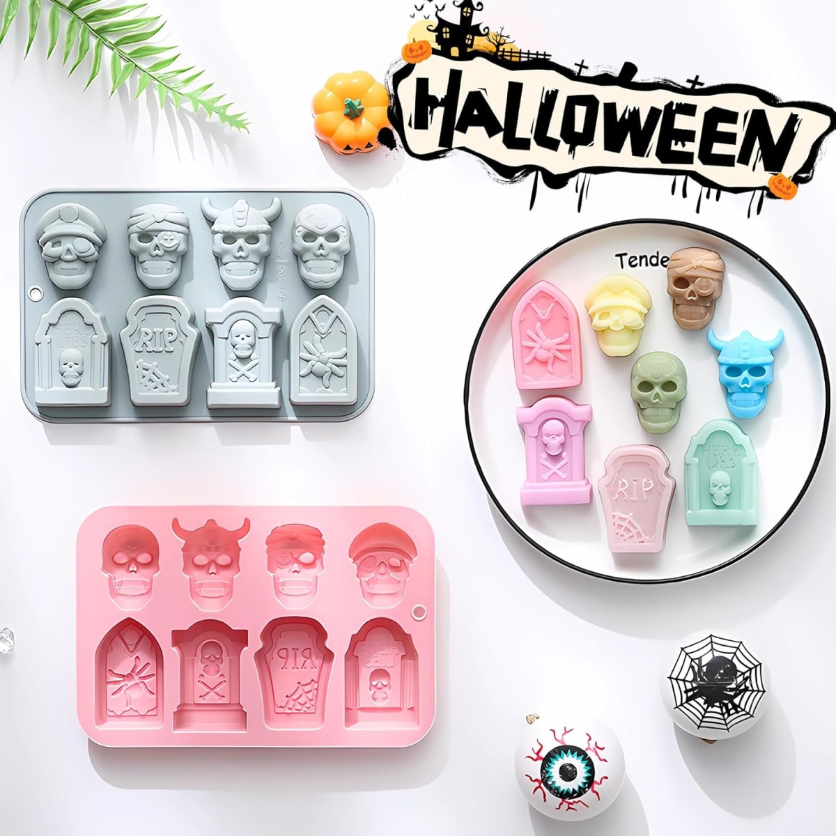 Molde Cráneos y Lápidas Silicona4