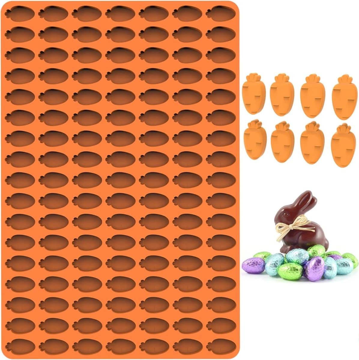 Molde Chocolate Silicona Zanahorias 119 Cavidades 0