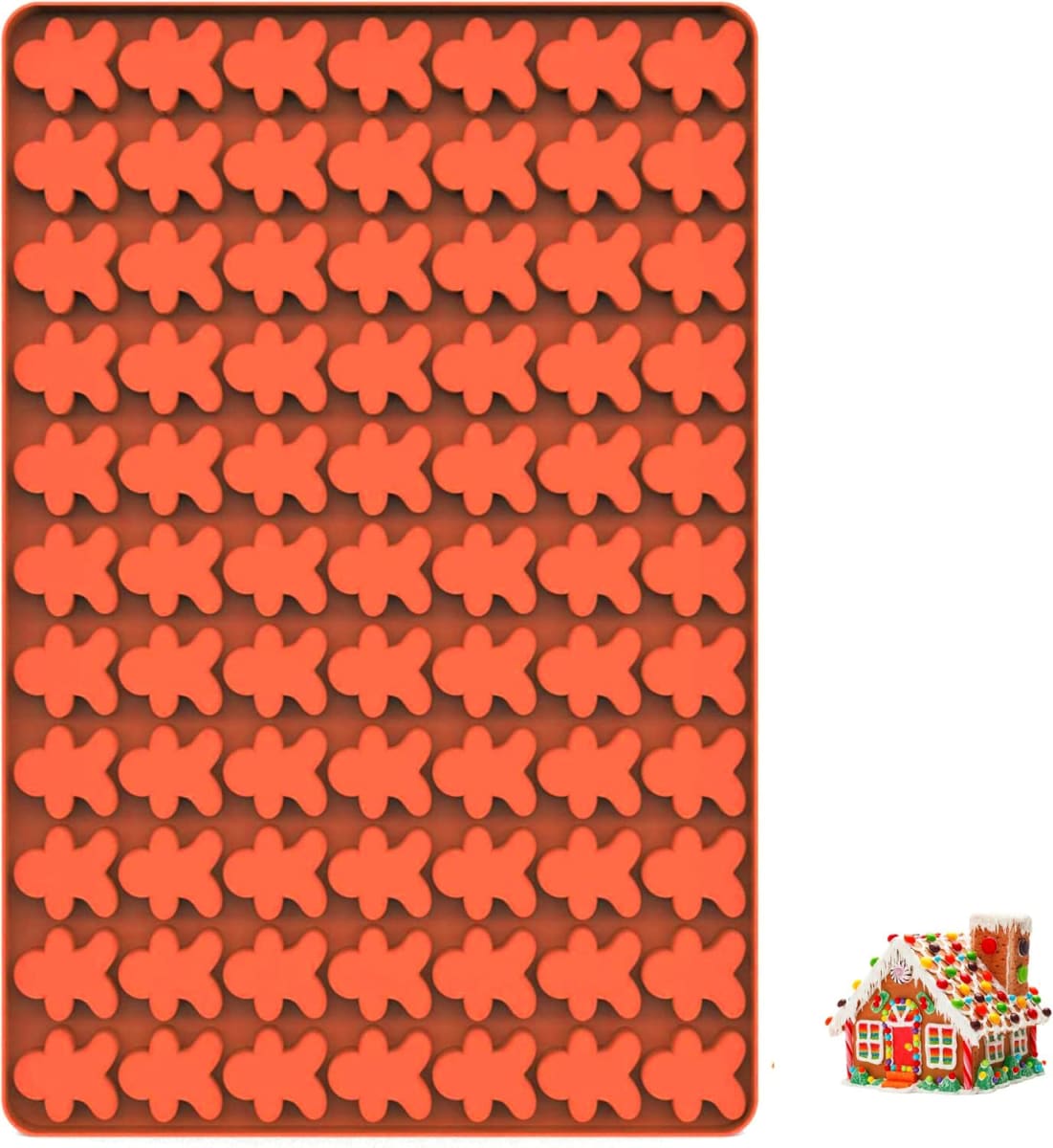 Molde Chocolate Hombres de Jengibre 77 Cavidades Silicona5