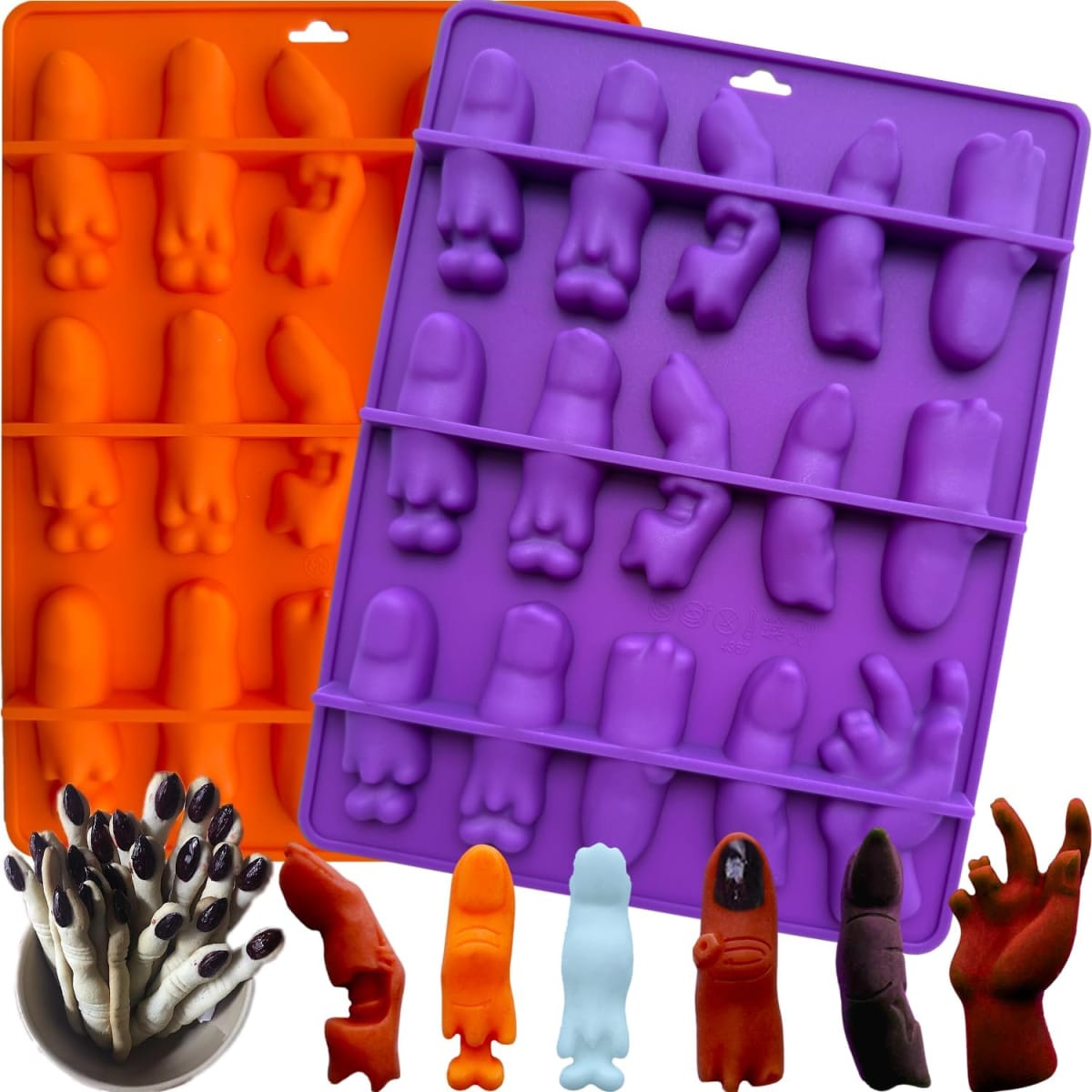 Molde Dedos Halloween Silicona7