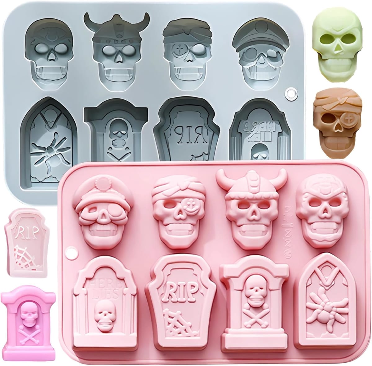 Molde Cráneos y Lápidas Silicona5