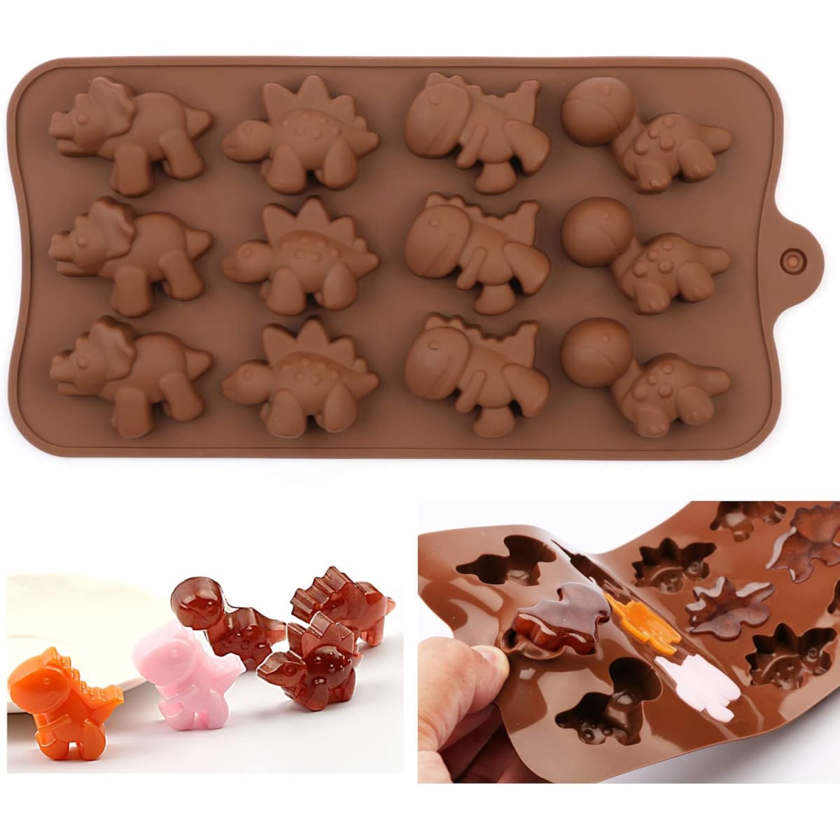 Molde Chocolate Dinosaurio Silicona2