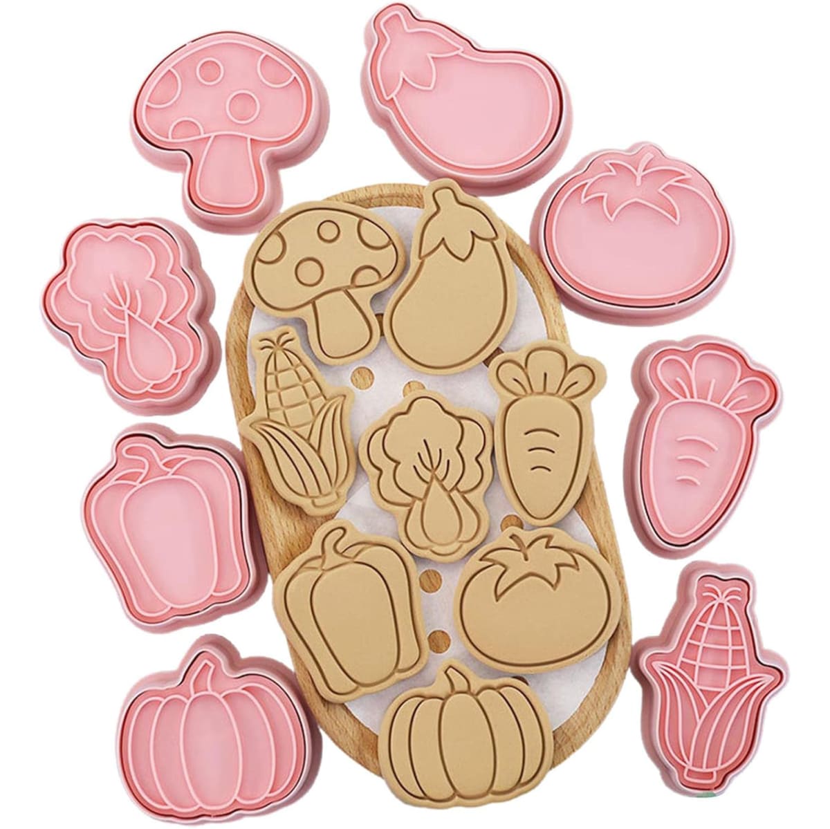 Set Cortador Marcador Vegetales 8 Diseños 0